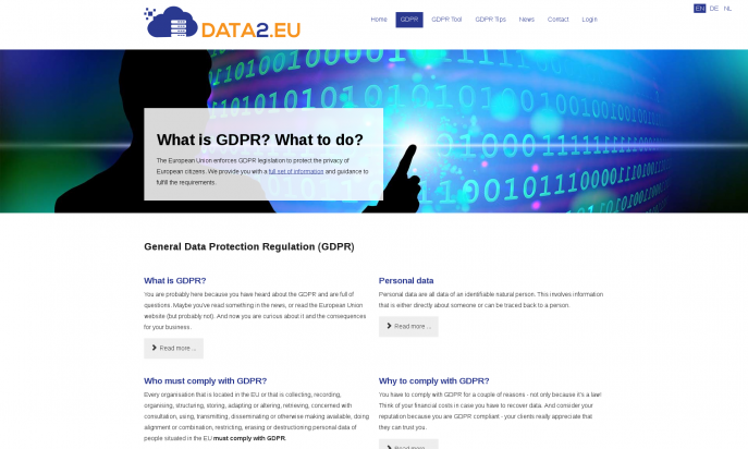 Data2.eu - GDPR Processing Index by Peter Martin & Sigrid Gramlinger
