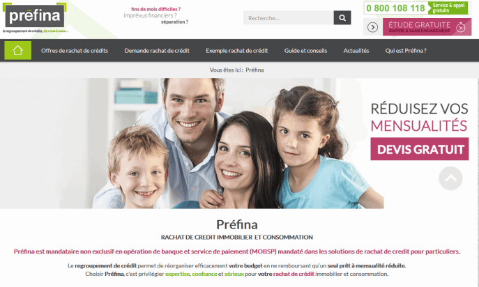 Rachat de crédit immobilier Préfina by Responis