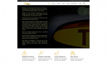 Taxi services - taxihire.gr by Art On Web
