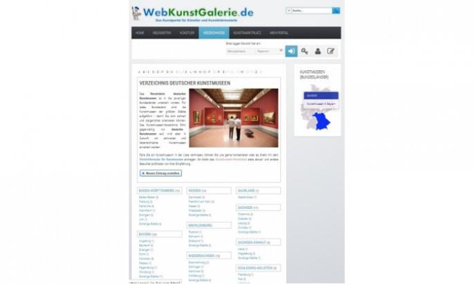 WebKunstGalerie - Art Portal for Contemporary German Artists by Ivo Haarmann