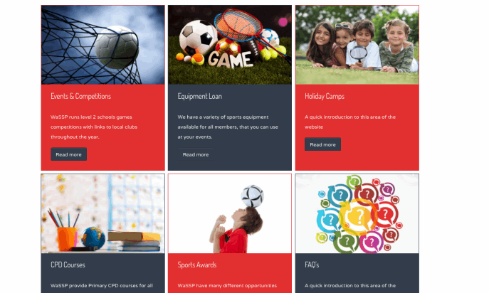 Warrington Schools Sports Partnership by ConCom Web design