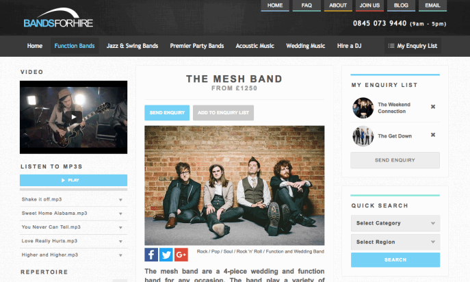Bands For Hire by Bands For Hire Ltd