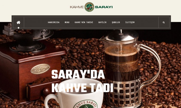 Kahve Sarayı Corporate Site by Ortak Teknoloji