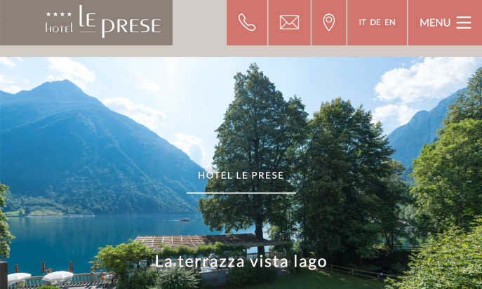 Hotel Le Prese by ecomunicare.ch Web Design