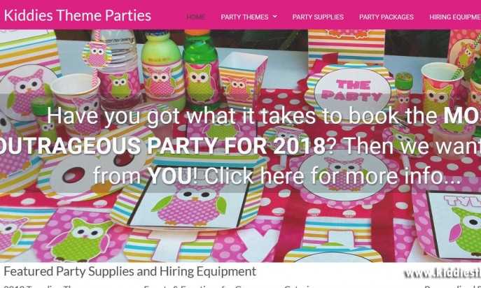 Kiddies Theme Parties by TM4Y Web Design