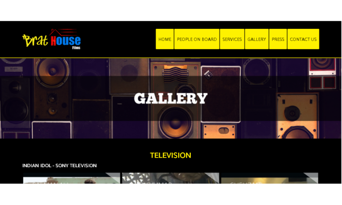 Brat House Films - Media Production House by DELHI WEBSITE STUDIO