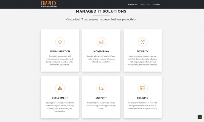 Cimplex Business IT Services by Web Design Ideas