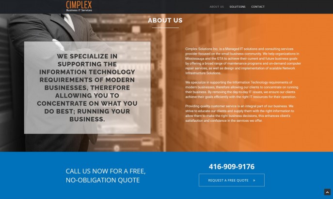 Cimplex Business IT Services by Web Design Ideas