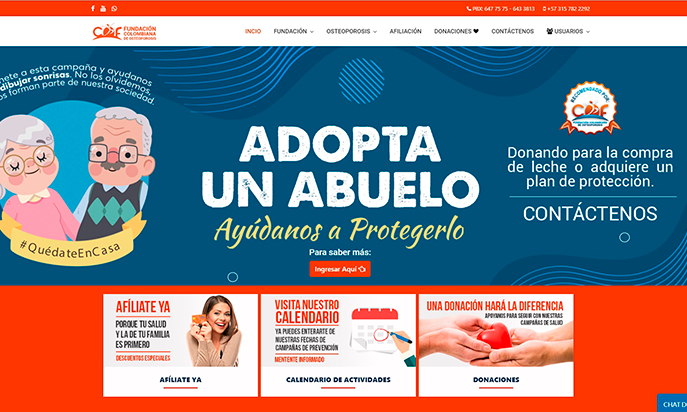 Fundación Colombiana de Osteoporosis by WebSoft