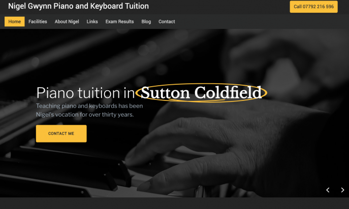 Nigel Gwynn Piano and Keyboard Tuition by Andrew Lowry